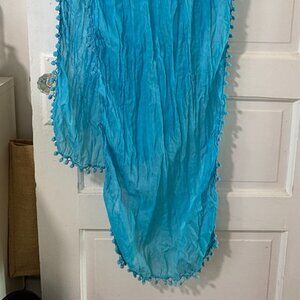 Crinkle Cotton Boho Scarf with Knots
